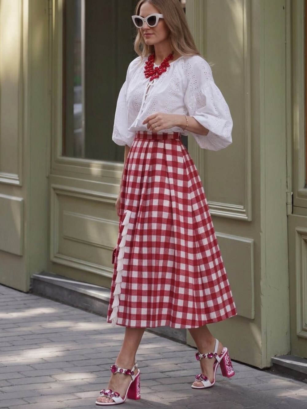 Italian ANTICA SARTORIA Cotton Popcorn Eyelets Top Positano Italy - Picture 3 of 11
